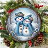 Snowman Metal Wall Art Aluminum Home Decor for Indoor Hanging Halloween Christmas Gift