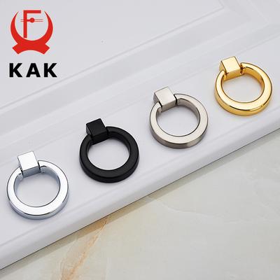 KAK 5 Stück Ringkreisgriffe Zinklegierung Türgriffe Ziehgriffe Amerikanische Schrank Schubladengriffe Mit Schrauben Für Möbelbeschläge