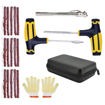 Motorcycle Puncture Repair Set Tubeless, Insert Plug Repair Tubeless Tire for Automobile, Motorcycle, Car,