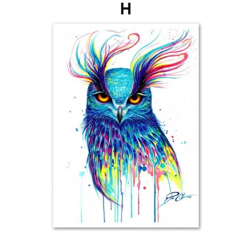 Artă de perete cu animale abstracte nordice Pictură pe pânză poster de artă imagini de perete imprimate pentru decorarea sufrageriei acasă