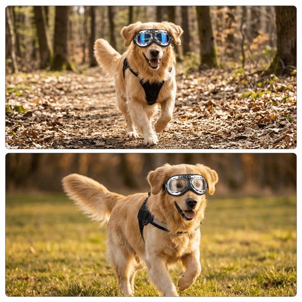 

Sun Ray Block Dog Eye Guard Oversized Frame Pet Eye Visor Pet Eye Guard Driving Travel Clear Lens