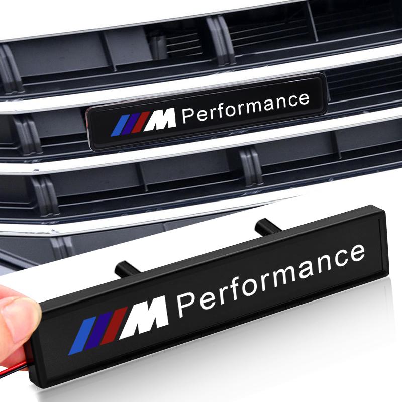 Auto Frontgrill Aufkleber Badge Kopf Grill R LINE Emblem LED Licht Für BMW M E34 E36 E60 E90 E46 E39 E70 F10 F20 F30 X5 X6 X1 M3 M5 M6 E71 F01 F02 F87