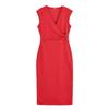 Kaslead New Women Clothes Western Style Fashion Pin Decoration V-neck Sleeveless Dress 3644181
