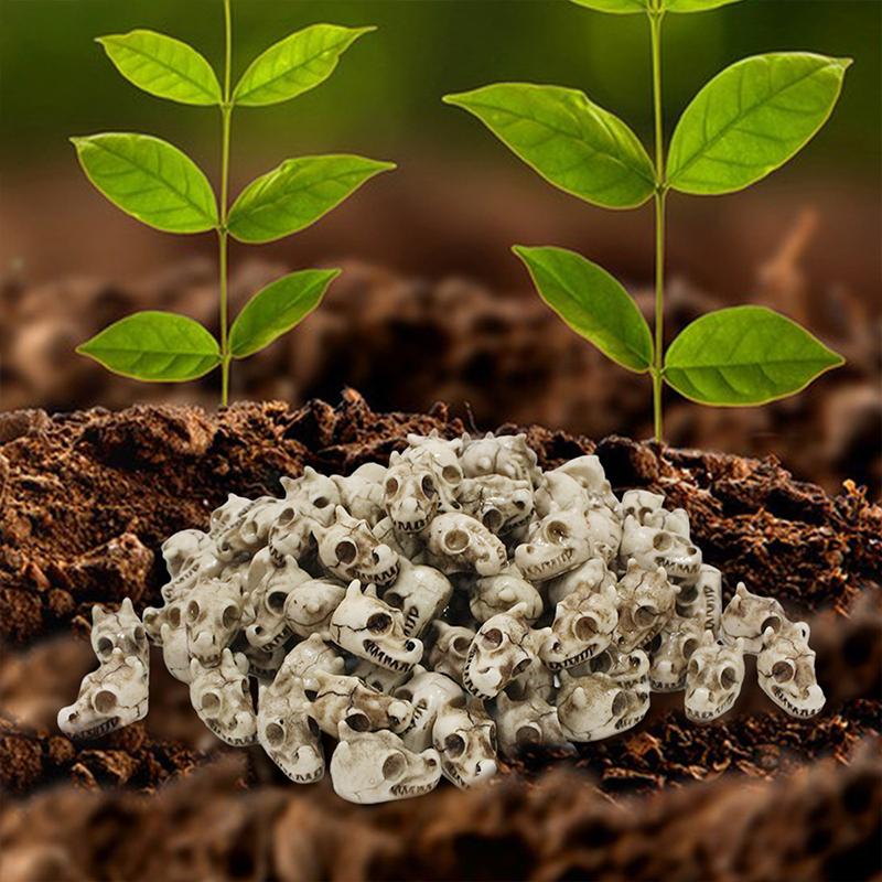 Dinosaur Bone Figurines Garden Bonsai Paving Stones Decorative Resin Crafts (20 Pieces) A