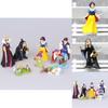 Bezauberndes Schneewittchen und die sieben Zwerge – Böse Königin, Prinz, Hexe – 8-teiliges PVC-Figuren-Set
