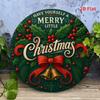 Vintage Metal Tin Sign 8x8 Inch Retro Christmas Holly Berry Wall Decor for Home Bar Cafe