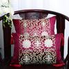 Chinese Classical Style Tassels Cushion Cover Luxury Patchwork Red Yellow Waist Pillowcase Home Sofa Decor Throw Pillow Cover