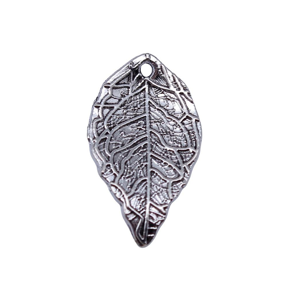Filigree Leaf Charms Antique Alloy Pendants For Nature Inspired Jewelry