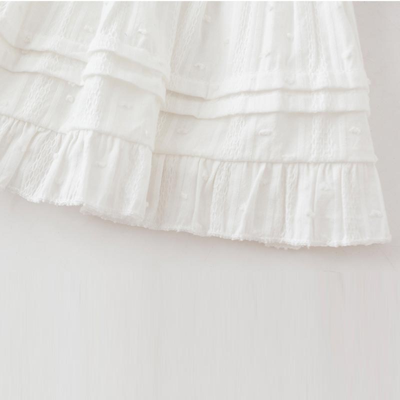 Ruffled Skirt for Women Spring Summer High Waist Cute White Shorts Skirt White Ballet Style Female Clothing Y2K Korean Fashion