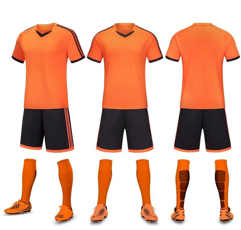 Kids Adult Soccer Uniform Sportssuit Men'S And Women'S Short Sleeve Jersey Soccer Training Team Uniform Summer