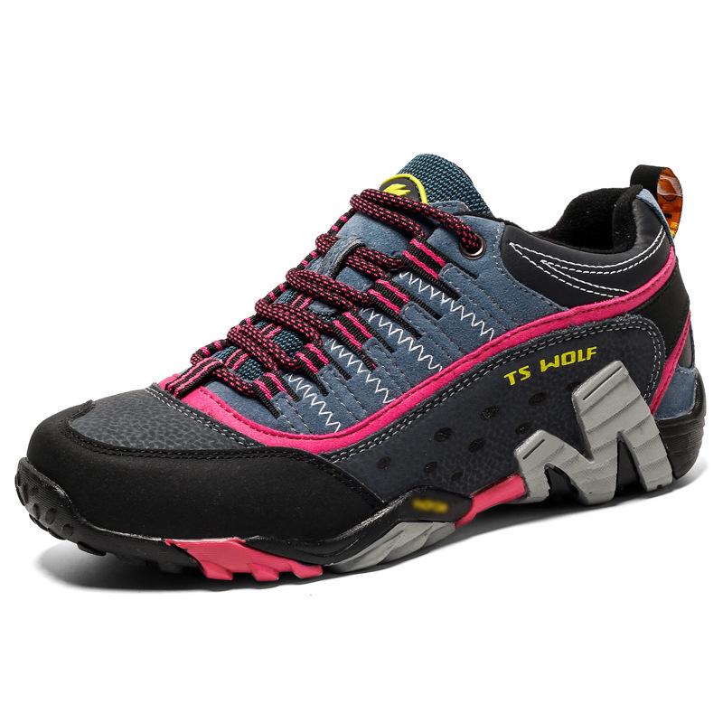 Cross-Border Fashion Trend Large-Size Couple Hiking and Casual Lace-Up Shoes