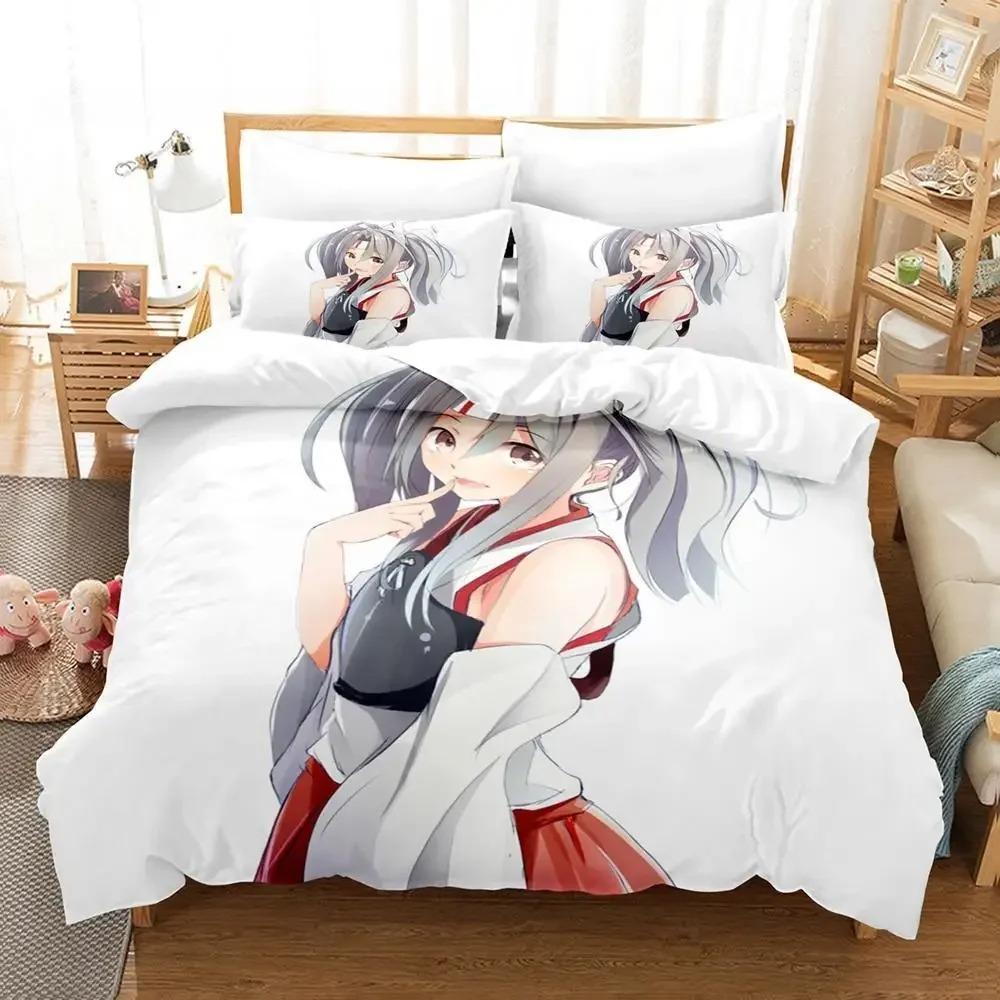 New 3D Kawaii Anime Zuikaku (Kancolle) Bedding Set Single Twin Full Queen King Size Bed Set Adult Kid Bedroom Duvet Cover Sets