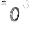 Titan-Hoop-Clicker-Set Helix Tragus Septum Conch Vertikal Anatomie Stack Nase Lippenring Scharnier Segment Piercing Körperschmuck