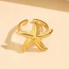Stainless Steel Starfish Vacation Ring - Marine Life Jewelry Collection