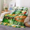 1PC Leprechaun poster Print FlAannel Blanket, High quality Comfortable for All Seasons, Home Decor, Warmth and Comfort