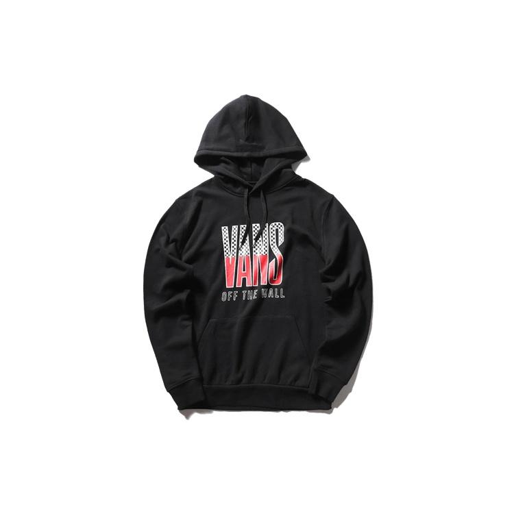 Vans Alphabet Pattern Pullover Couple Style Black Men s VN0A48B9BLK L