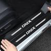 Car Door Sill Protector Stickers Front Rear Threshold Decals For ONIX Rear Trunk Bumper Anti-Scratch Accessories