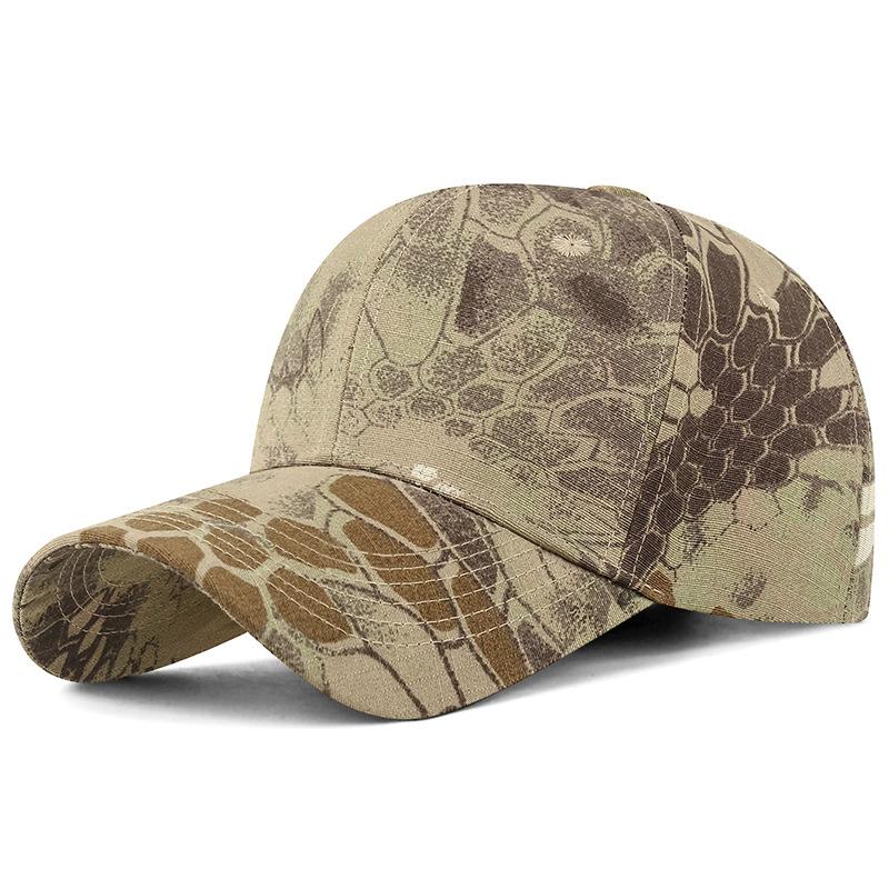 Spring Python Camouflage Tactical Baseball Cap Hard Top Adjustable Sunscreen Cap