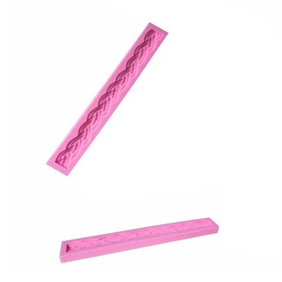 Long Braid Rope Silicone DIY Chocolate Fondant Cake Decorating Mold Baking Tool