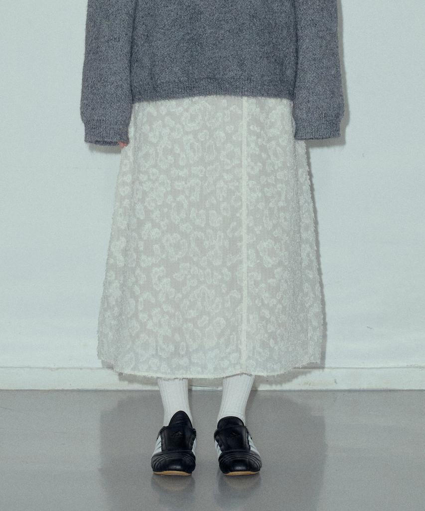 Cita Wool Blend Fw See-Through Layered Skirts_Cts611(Beige)