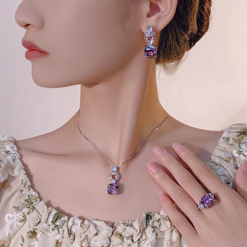 Jewelry Copper Bottom Gold-Plated Simulation Bird'S Nest Cut Dry Rose Retro Temperament Set Main 12 * 12