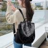 Zaino Antifurto da Donna con Lettera alla Moda, Borse a Spalla da Donna in Pelle PU di Alta Qualità, Impermeabile, Borsa da Scuola per Ragazza, Mochila