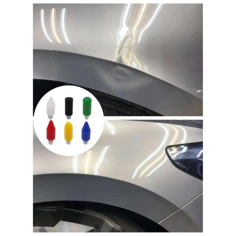 6PCS Nylon Tip Dent Repair Kit Paintless Dent Removal Tool Set for Auto Car Body Hail Damage Repair DIY Home Garage