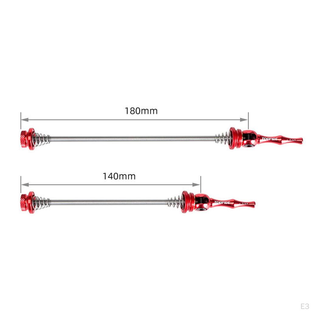 1 Pair Bike Skewers Set 100/135mm Titanium Alloy Universal Front Rear Axle Qr Wheel Hub for Mountain