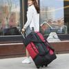 Extra Large Oxford Fabric Rolling Bag For Travel Unisex Suitcase Foldable Luggage For Home Moving Convenient Travel Bag