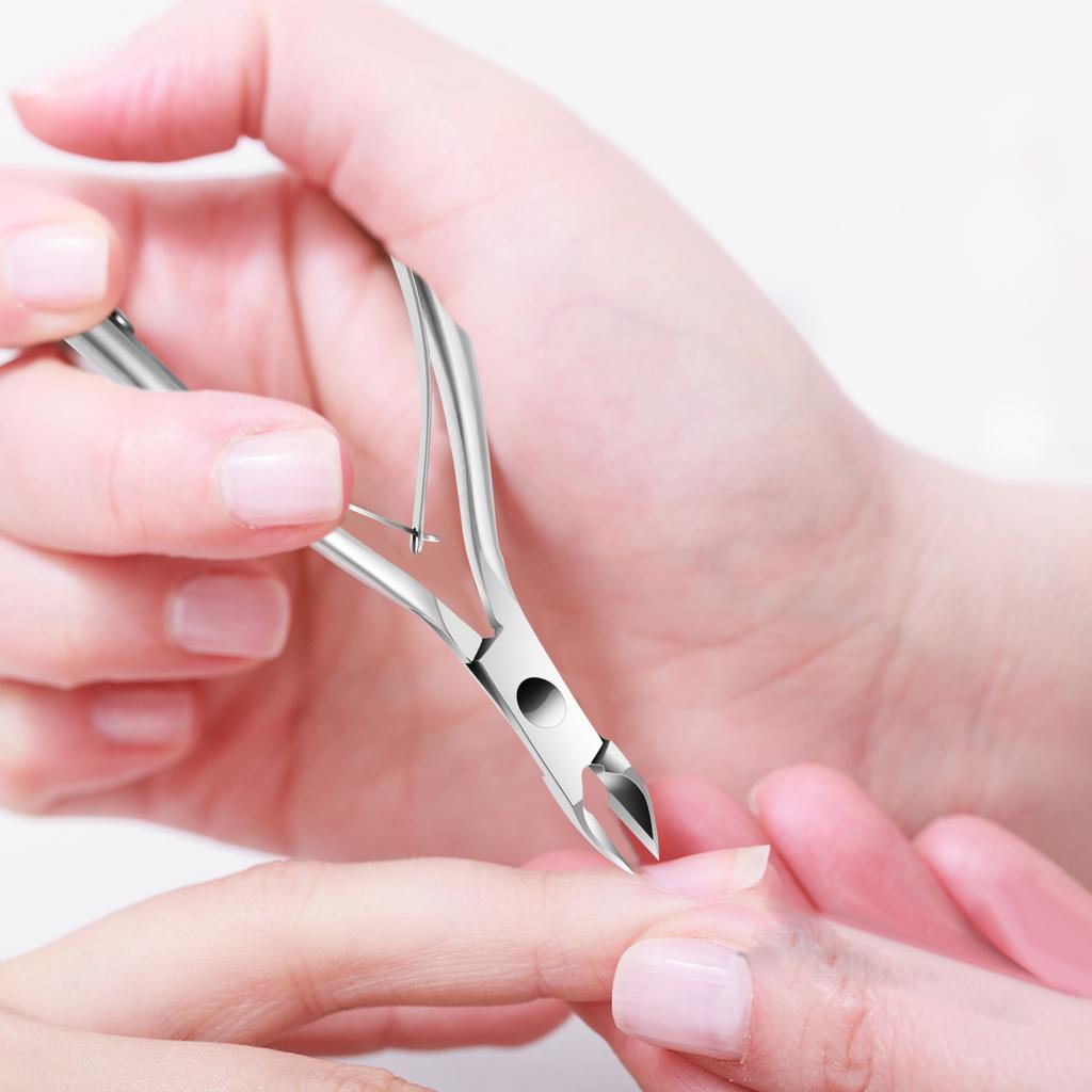 LINMANDA Cuticle Pliers with Cuticle Pusher Stainless Steel Cuticle Remover and Trimmer Perfect For Fingernails and Toenails