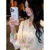 Skittles summer fresh messenger back mobile phone chain fashionable anti-drop hand carry crystal pendant sweet dopamine