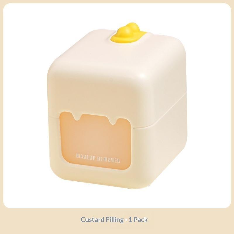 1 Set Travel Makeup Remover Case Leak Proof Integrated Storage Box For Cotton Pads And Remover Liquid Outdoor Cosmetic Container