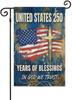 USA 250Th Anniversary Garden Ag 250 Years of Blessings USA Ag Patriotic Bann EEJ UUN