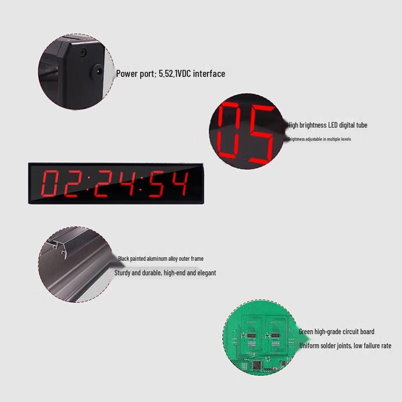 Cronômetro Digital LED Dupla Face Furun