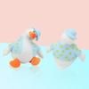 Slow-Rising Duck Squeeze Toy Soft TPR Stress Reliever with Interchangeable Outfits Portable Fidget Decompression Gadget for Kids Adults
