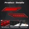 LED Bumper Reflector Lights For Mitsubishi Pajero Shogun Montero 2019 2020 2025 Dynamic Turn Signal Brake Daytime Running Lamps