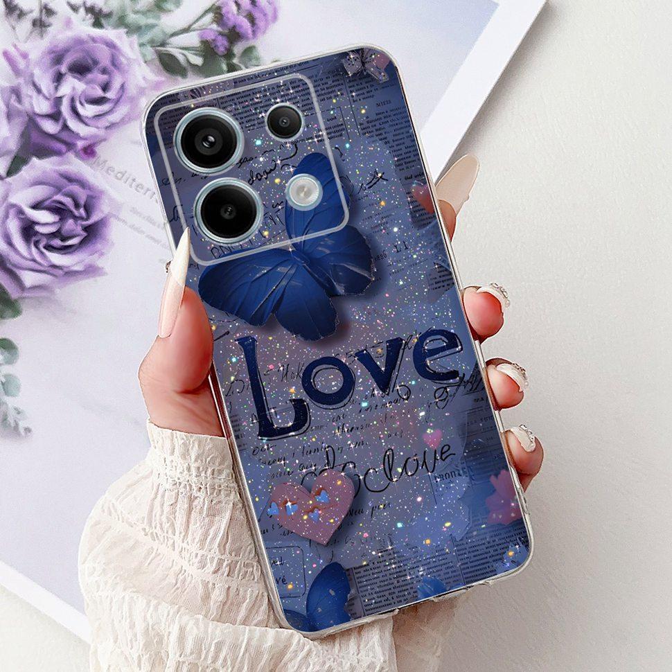 For Xiaomi Redmi Note 13 Pro 5G Case Fashion Butterfly Soft Silicone Phone Back Cover For Redmi Note 13 Note13 Pro Case Funda