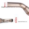 Huanglong 600 Motorcycle Mid-Section Stainless Steel Exhaust (Backpressure) Mod