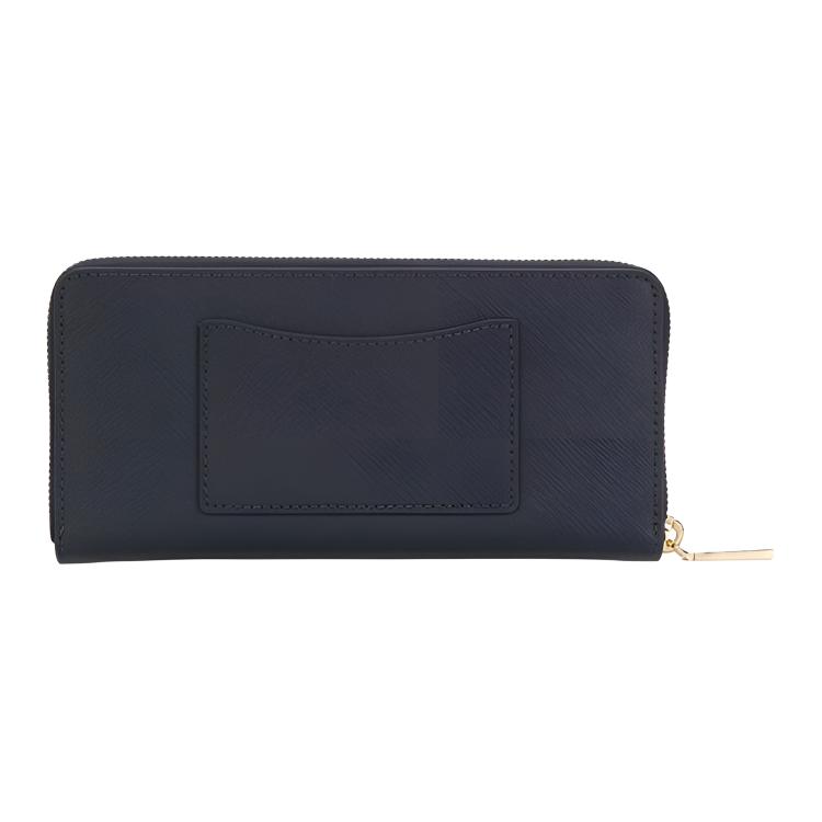 Michael Kors Jet Set Travel Long Letter Logo Commuter Zipper Closure Leather Clutch Wallet Women Wallet Blue 32T7GTVZ3L-ADMIRAL