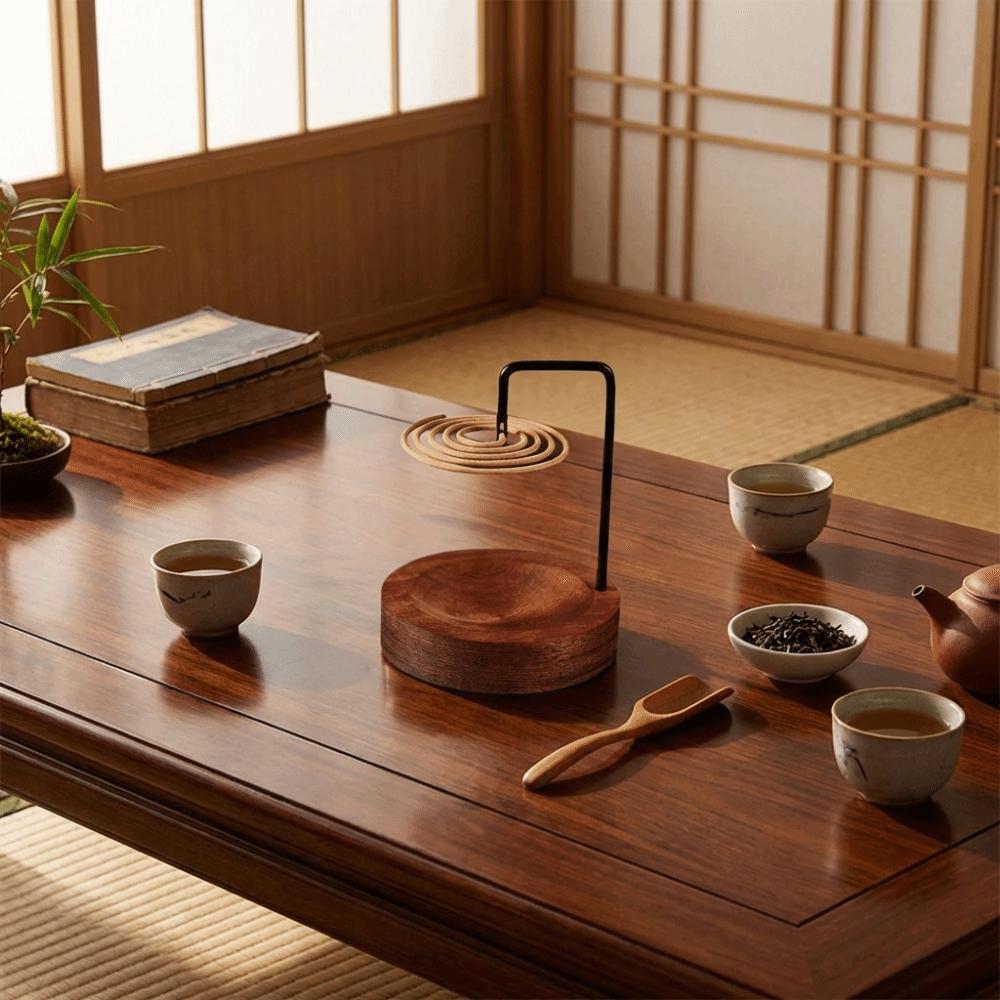 Wooden Incense Stick Stand Minimalist Incense Holder Removable Ash Collector Home Decoration