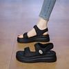 Platform sandals female pregnant women wear soft-soled non-slip summer new models with skirts fashionable beach cool slippers