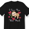 26 Ich liebe dich so sehr Herren Damen Kinder Erwachsene T-Shirt Süßes Faultier Valentinstagsgeschenk Unisex T-Shirt