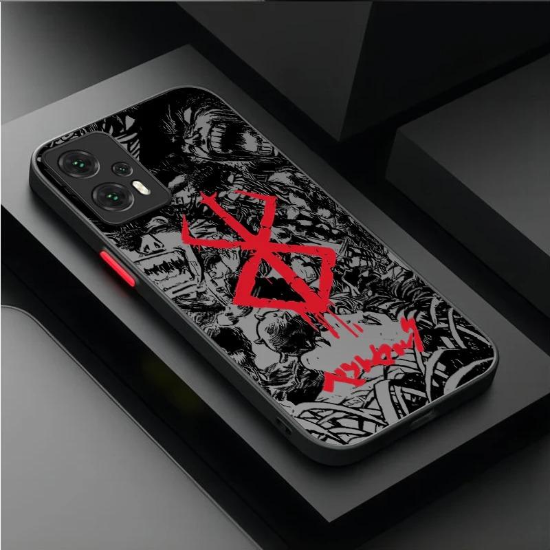 Matte Phone Case for Samsung Galaxy S26 Edge S25 S24 S23 Ultra S22 Pro S21 Plus FE A07 4G A17 A37 A57 Berserk Comics Anime Cool
