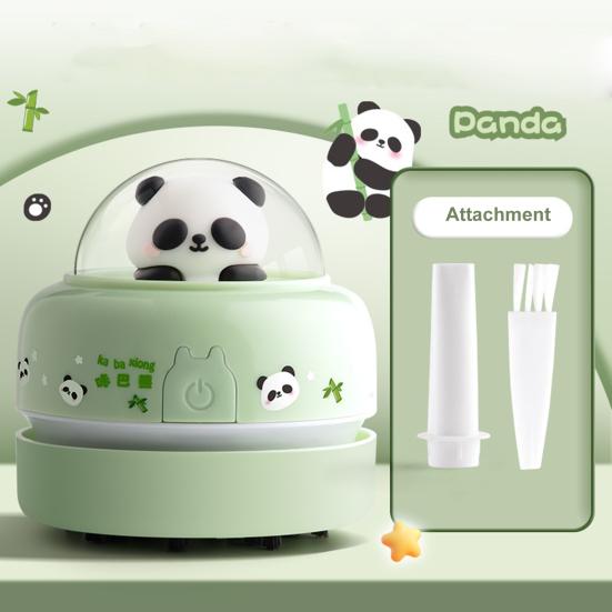 Niedlicher Cartoon-Desktop für Kinder Studenten Staubsauger Batteriebetrieben Tragbar Mini Tisch