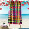 Buntes Gewebemuster Design Strandtuch schnelltrocknend für Reisen Outdoor-Sport Joggen Strand und Schwimmen