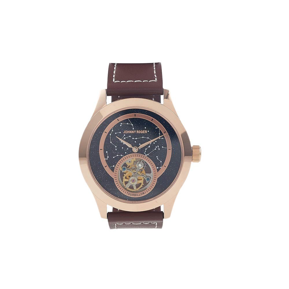 

JOHNNYROGER Top Flying Tourbillon Authentic Mechanical Manual Winding Watch Himmel ROSEGOLD Watch s Men s