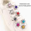 1pc Rhinestones Shoe Laces Charm for Sneakers Shoelaces Decorations Flower Fancy Crystal Buckle Bling Shoes Accessories for Girl