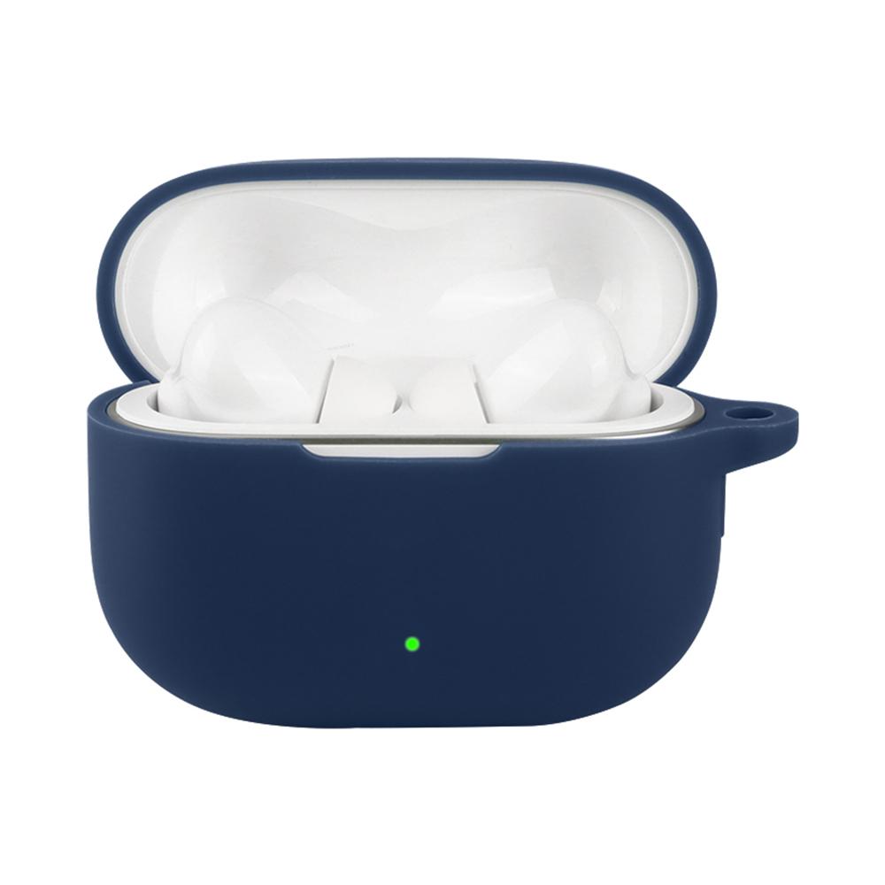 For vivo iQOO TWS 5 Silicone Case Wireless Earbuds Protective Cover with Anti-Lost Buckle