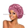 Women's Satin Wide-Brim Nightcap for Hair Care & Styling
