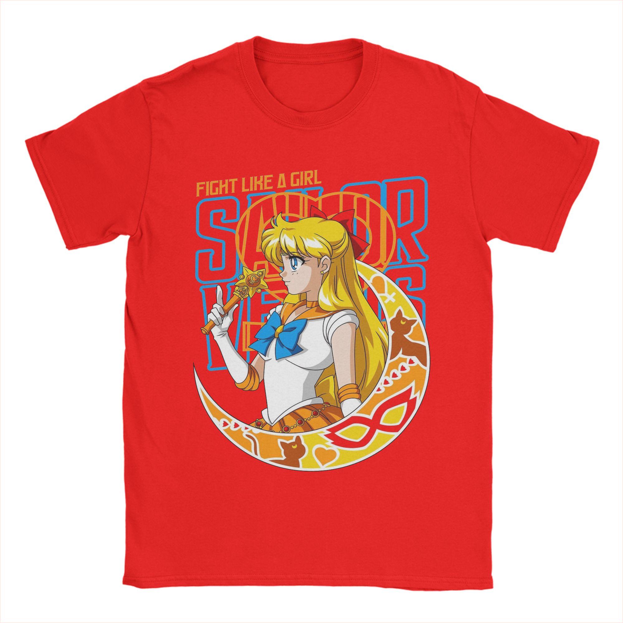 Humorous Sailors Moons TShirts for Unisex Crew Neck 100 Cotton T Shirt Short Sleeve Tees Summer Clothes S
